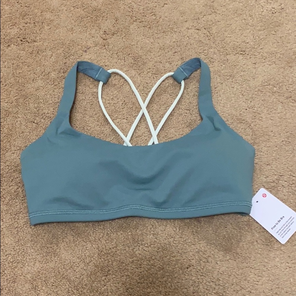 ❌ Sold ❌ Lululemon Tidewater Teal Free To Be Bra - Picture 2 of 11